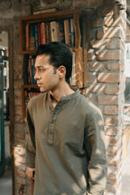 Ezran - Dark Olive Panjabi