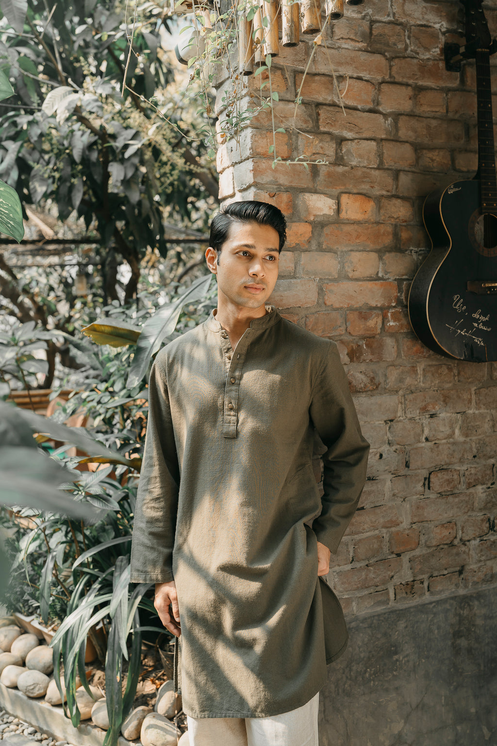 Ezran - Dark Olive Panjabi