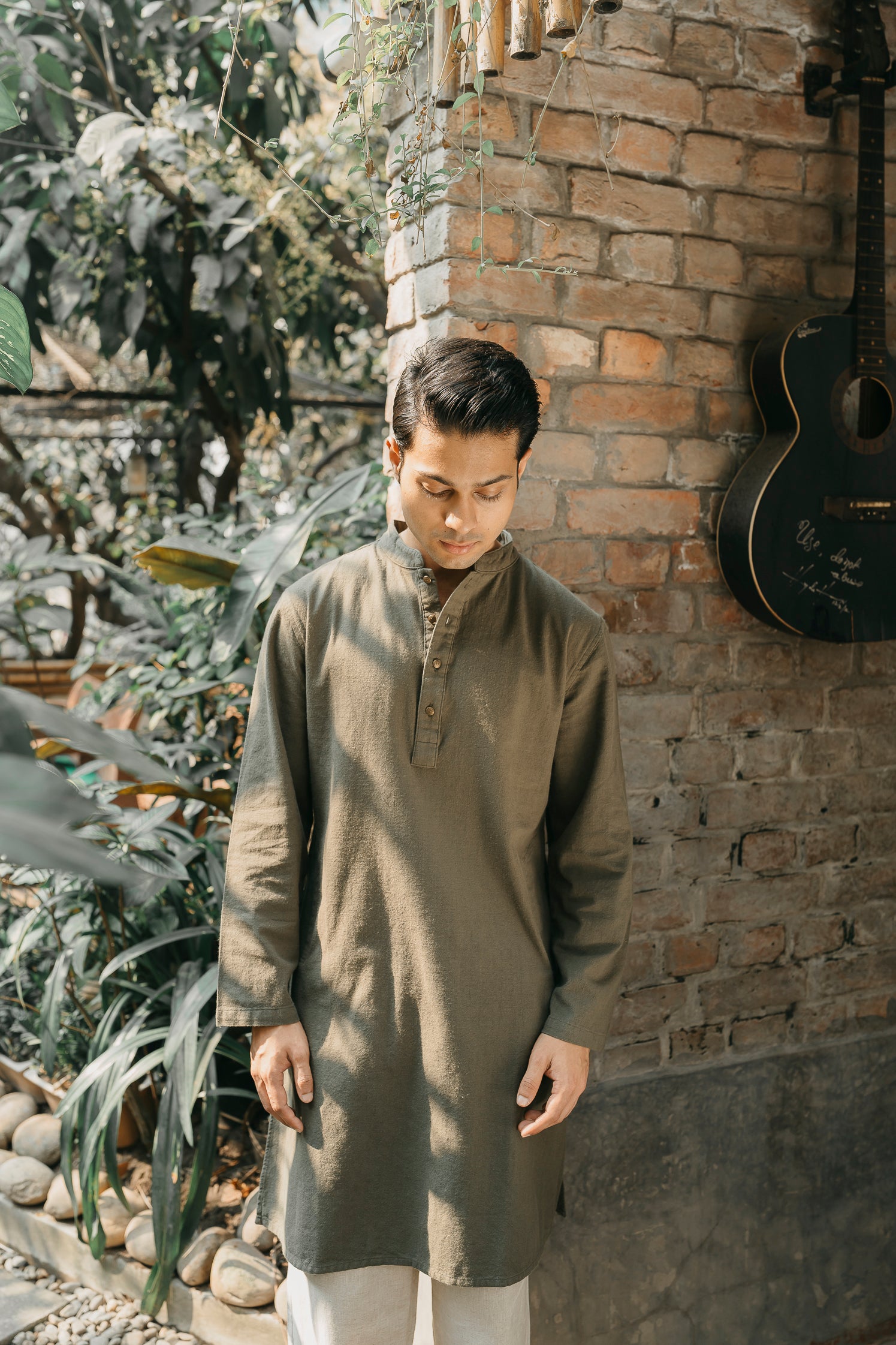 Ezran - Dark Olive Panjabi