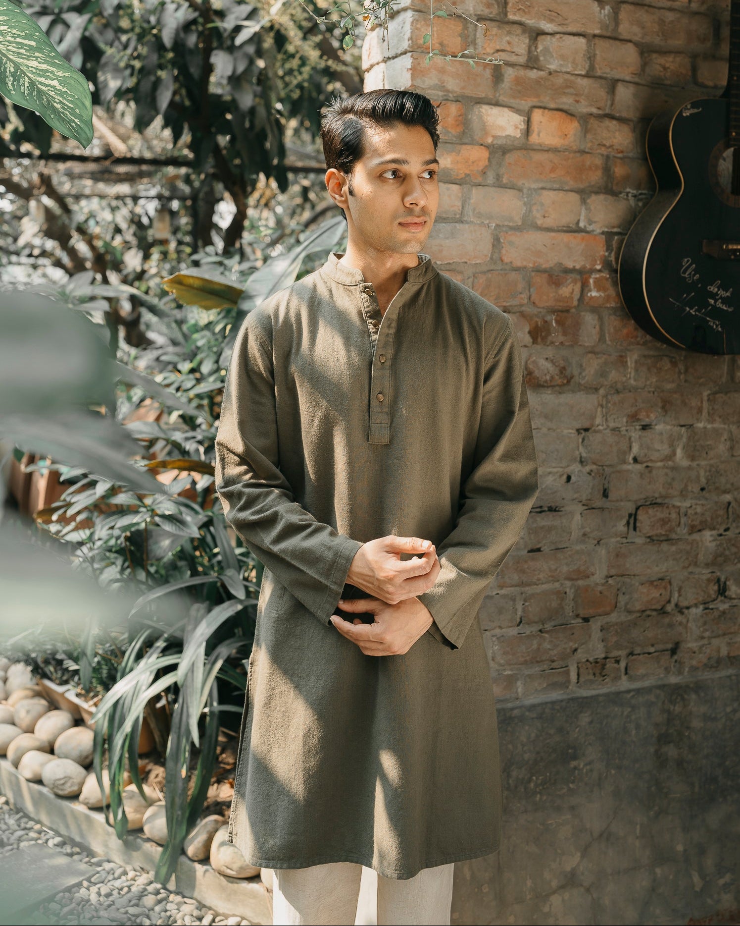 Ezran - Dark Olive Panjabi