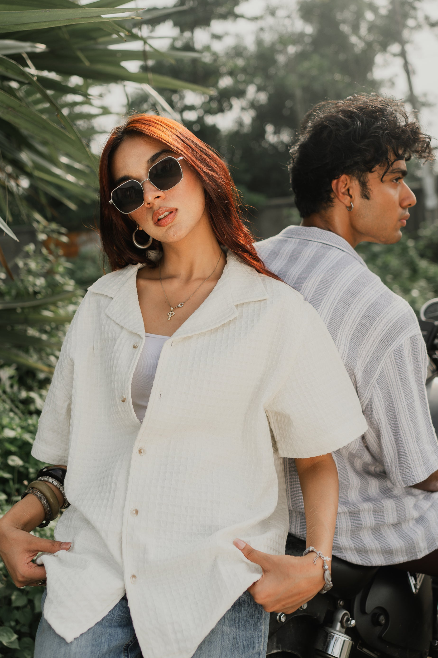 রেভের কিউবা - ক্রিম টেক্সচার্ড কিউবা - পুরুষদের জন্য রেভের শার্ট 