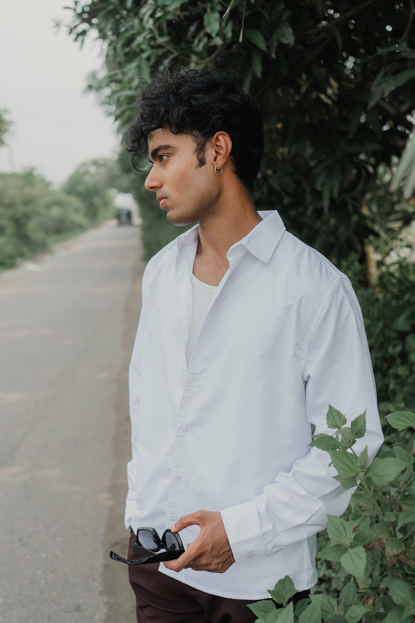 পুরুষদের জন্য অক্সফোর্ড শার্ট - সাদা 
