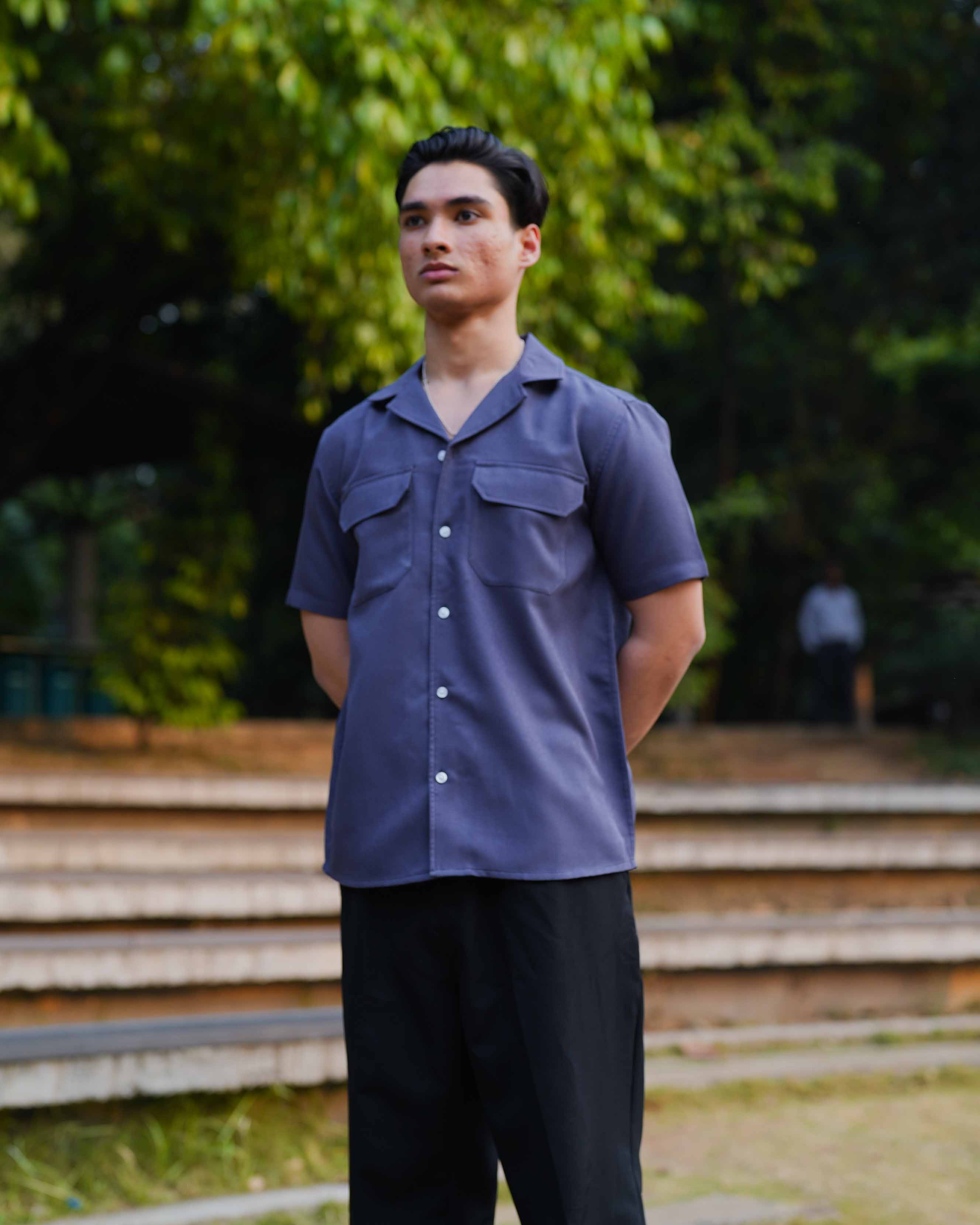 Curtis Cuba - Greystone - Cuban Shirt For Men