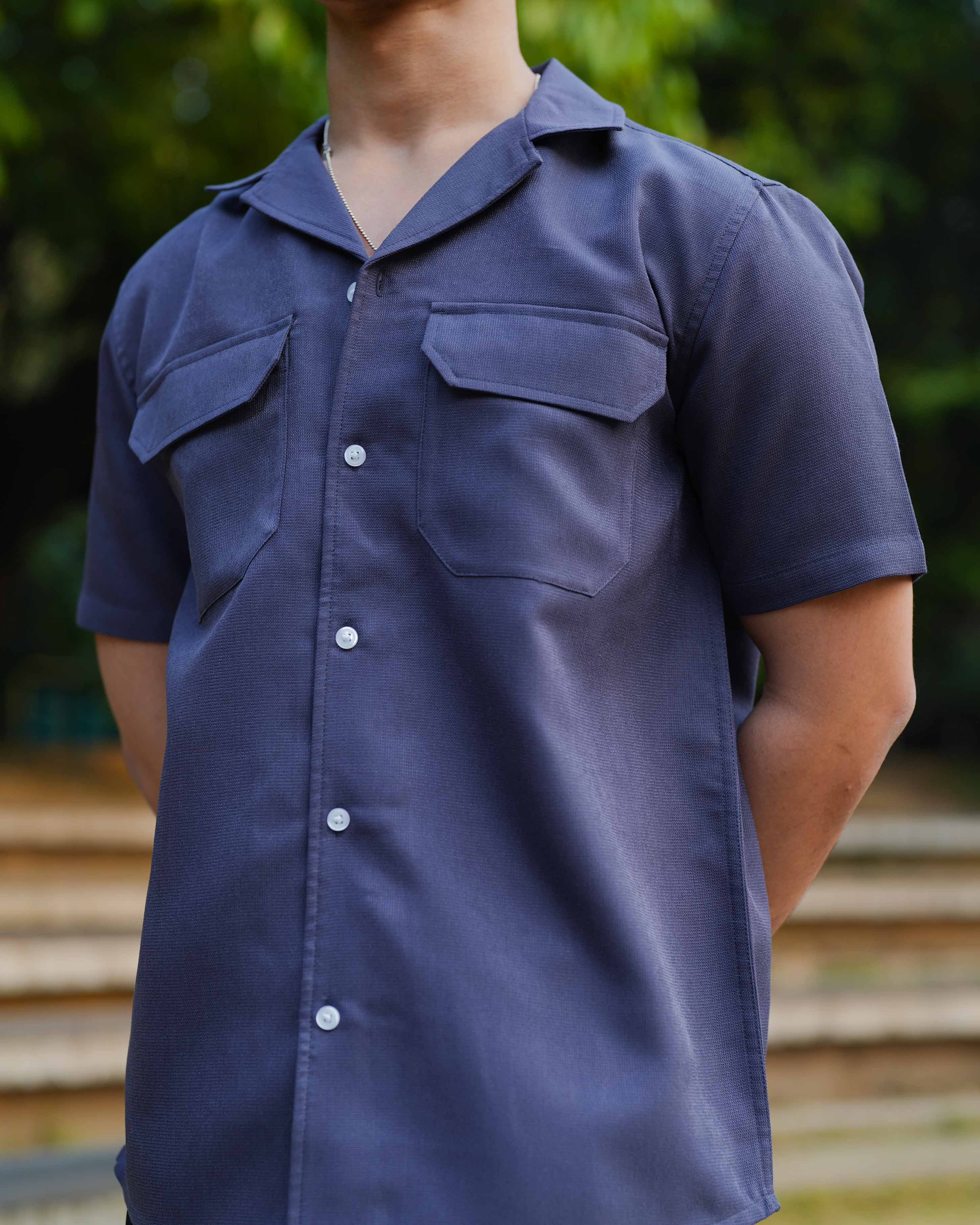 Curtis Cuba - Greystone - Cuban Shirt For Men