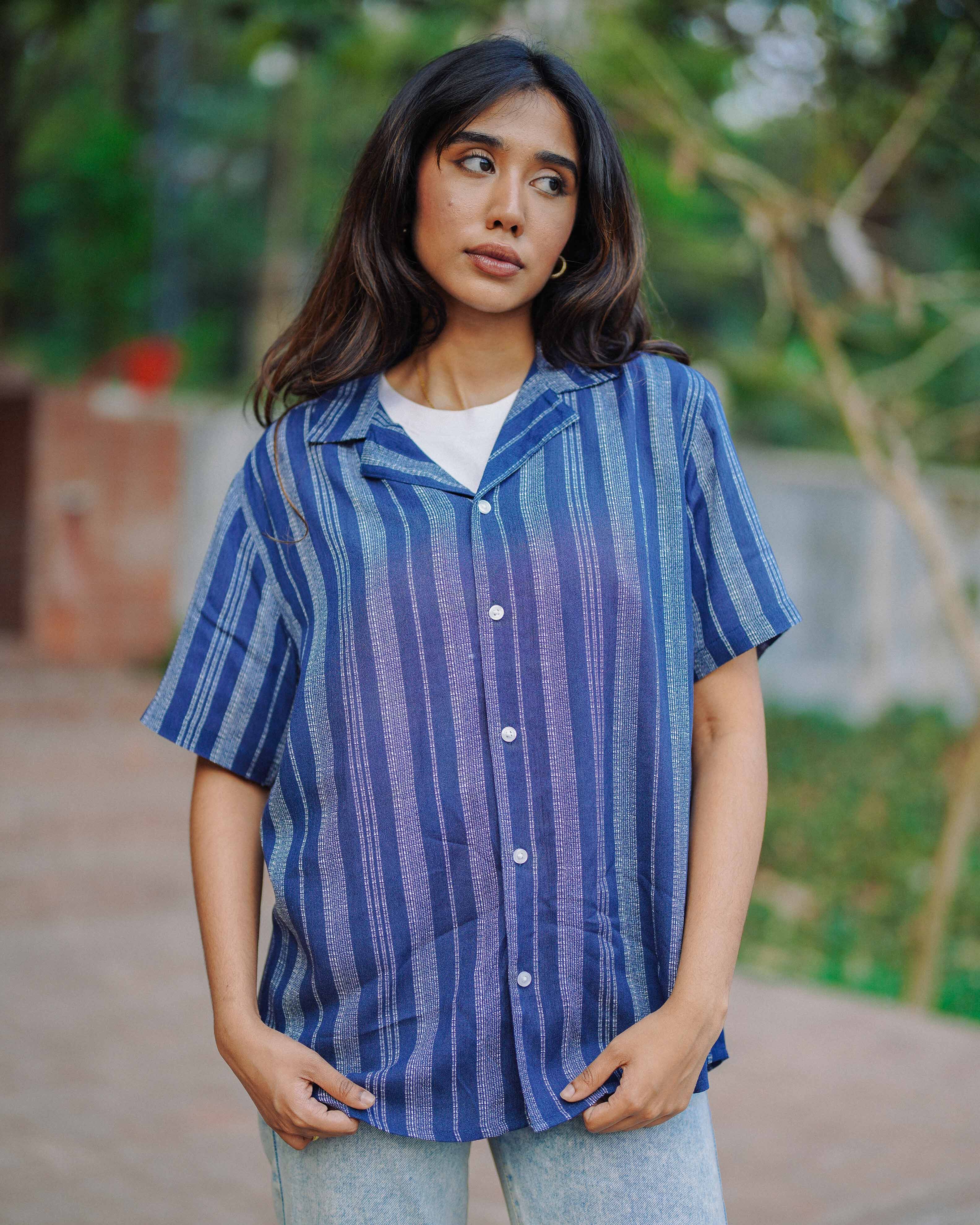 Cubana - Island Stripe - Cuban Shirt - Unisex