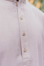 ILHAAN - Linen Panjabi | Kurta - Pink