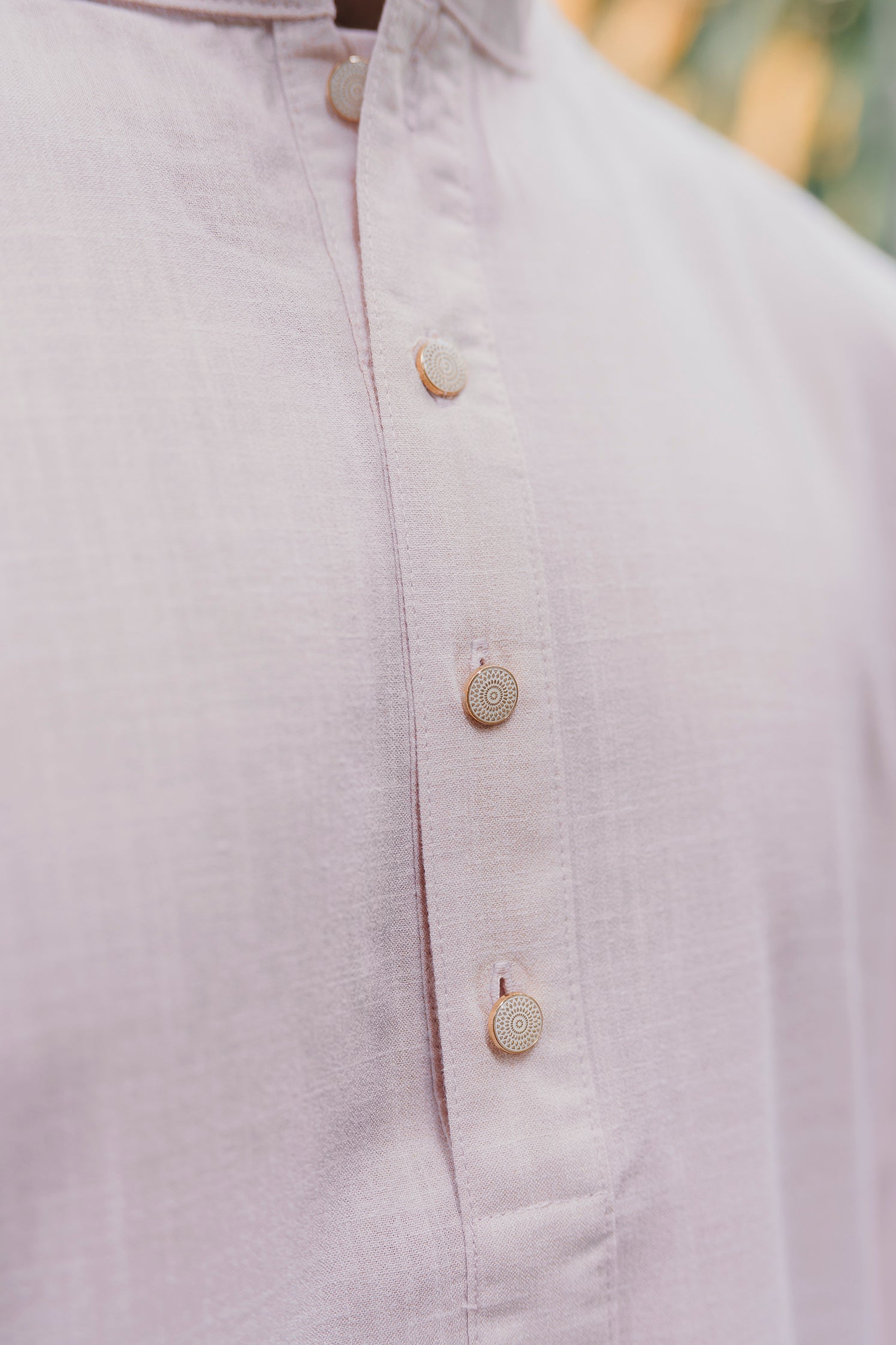 ILHAAN - Linen Panjabi | Kurta - Pink