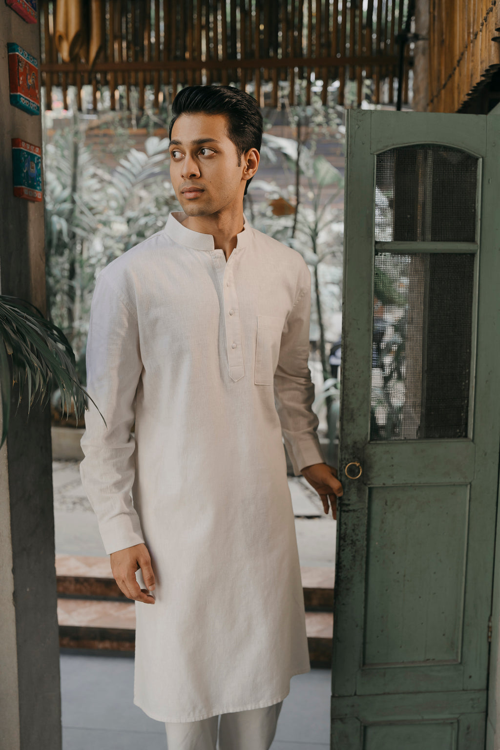 এজরান - ডার্ক অলিভ পাঞ্জাবি 