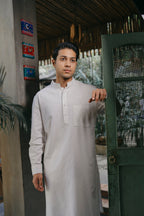 Fareez - Plain White Panjabi