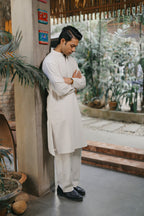 Fareez - Plain White Panjabi