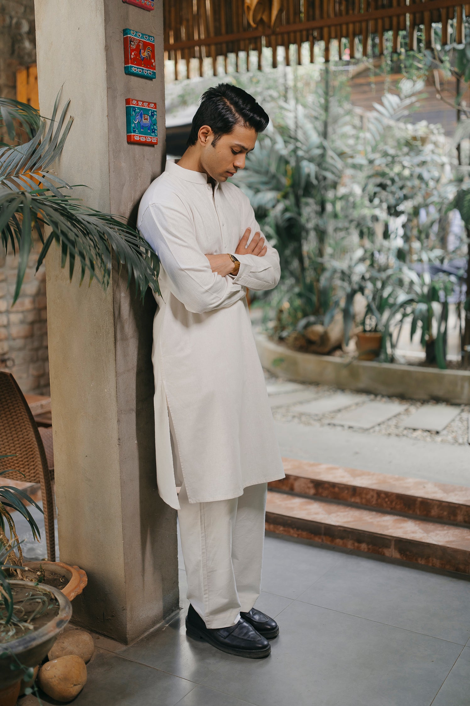 এজরান - ডার্ক অলিভ পাঞ্জাবি 