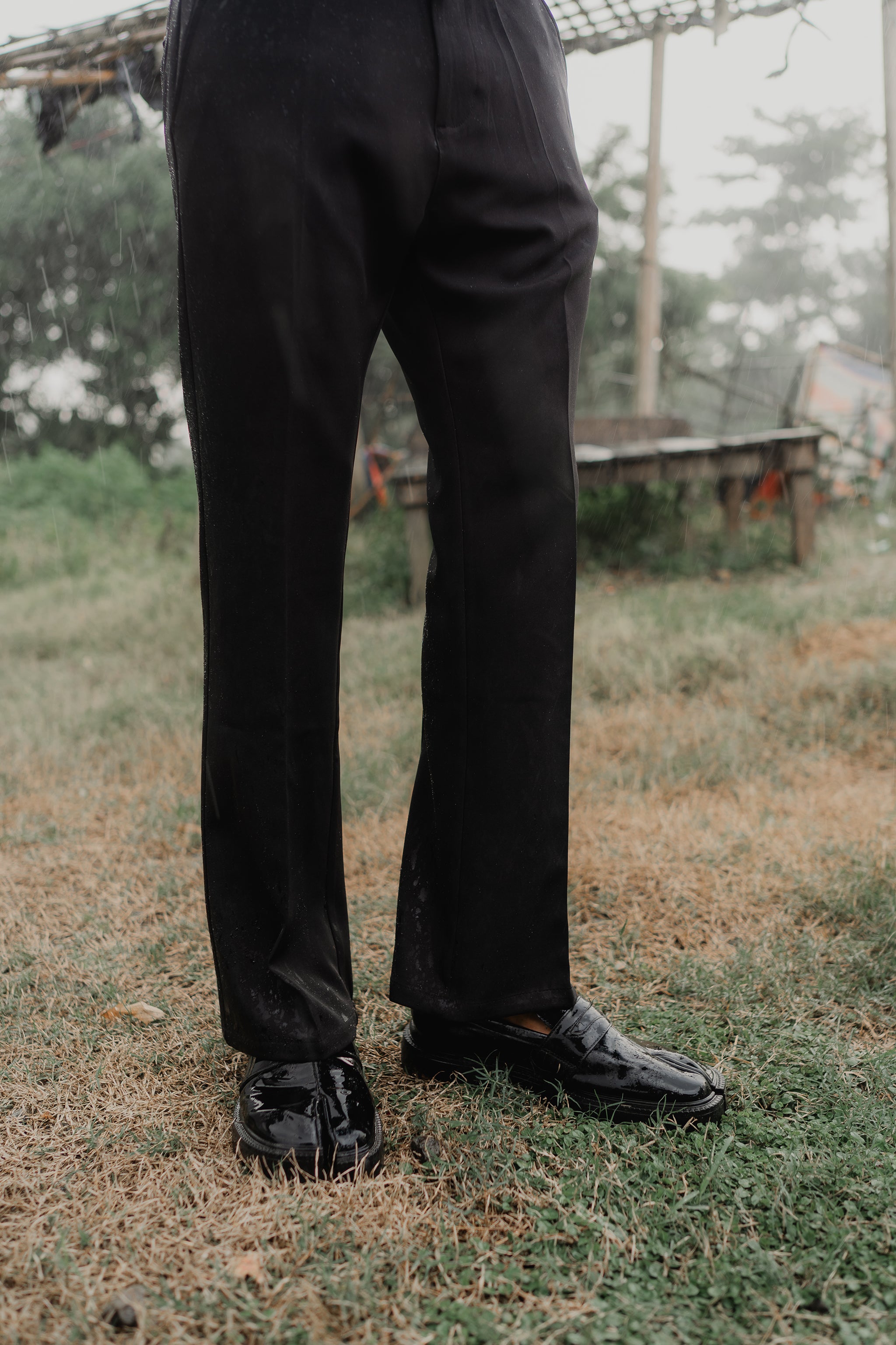 Flared Pants For Men - Black