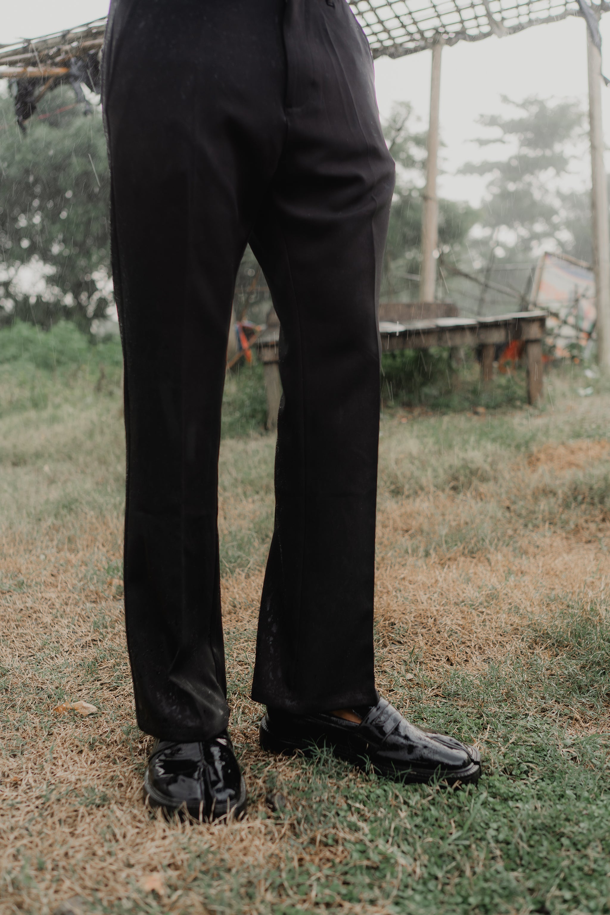 Flared Pants For Men - Black