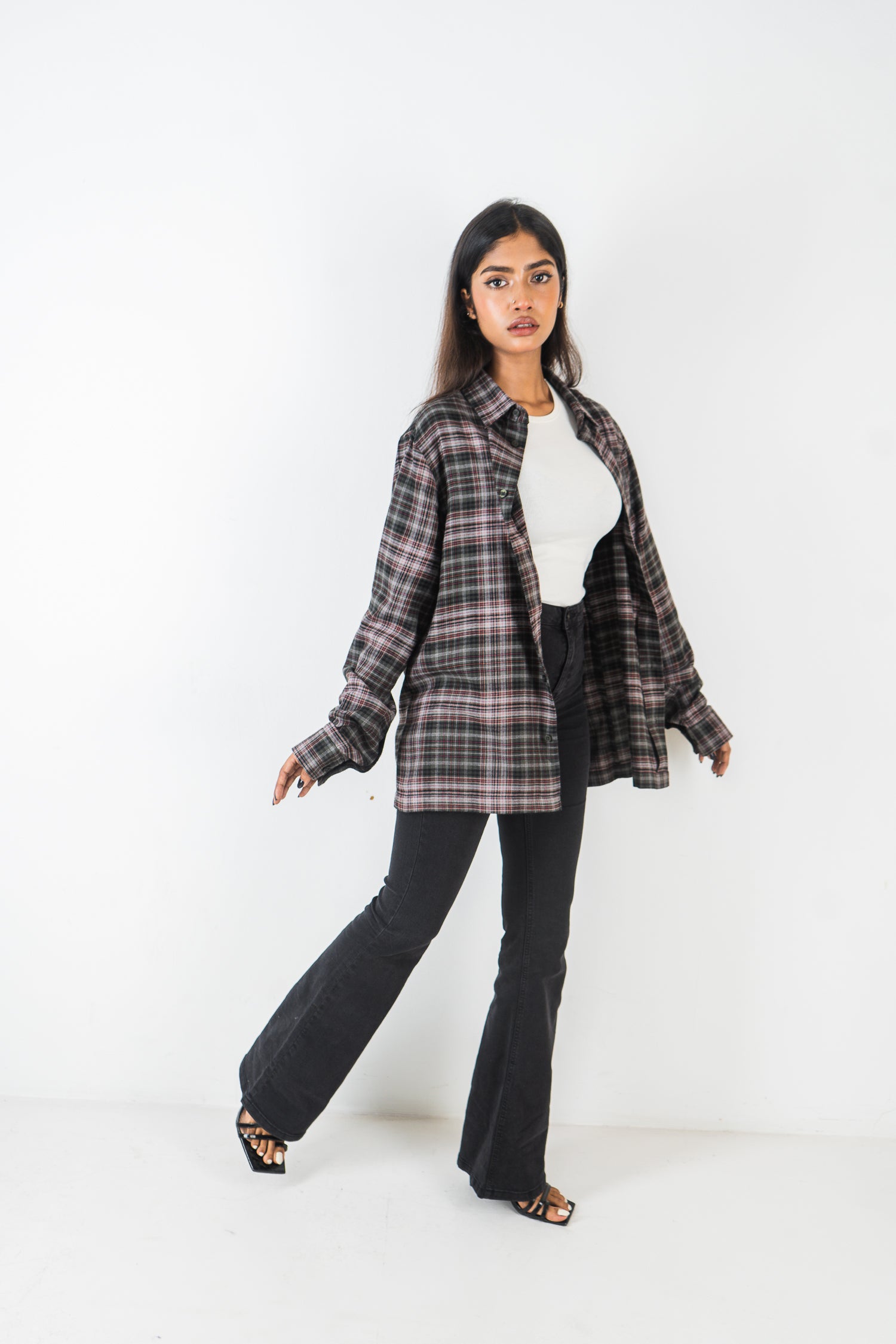 Flannel Shirt - Unisex - Moss & Black