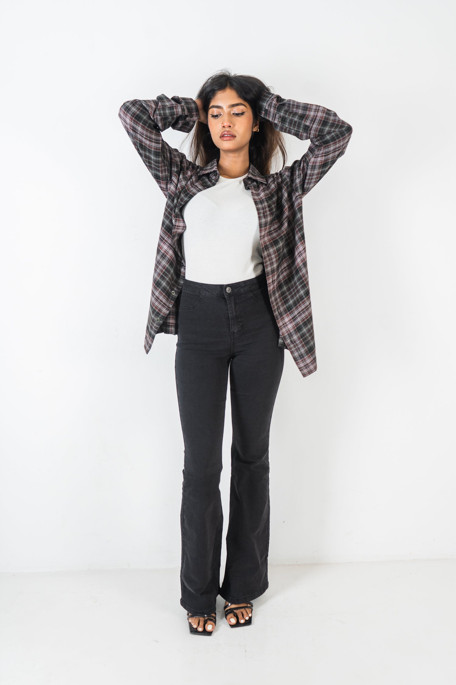 Flannel Shirt - Unisex - Moss & Black