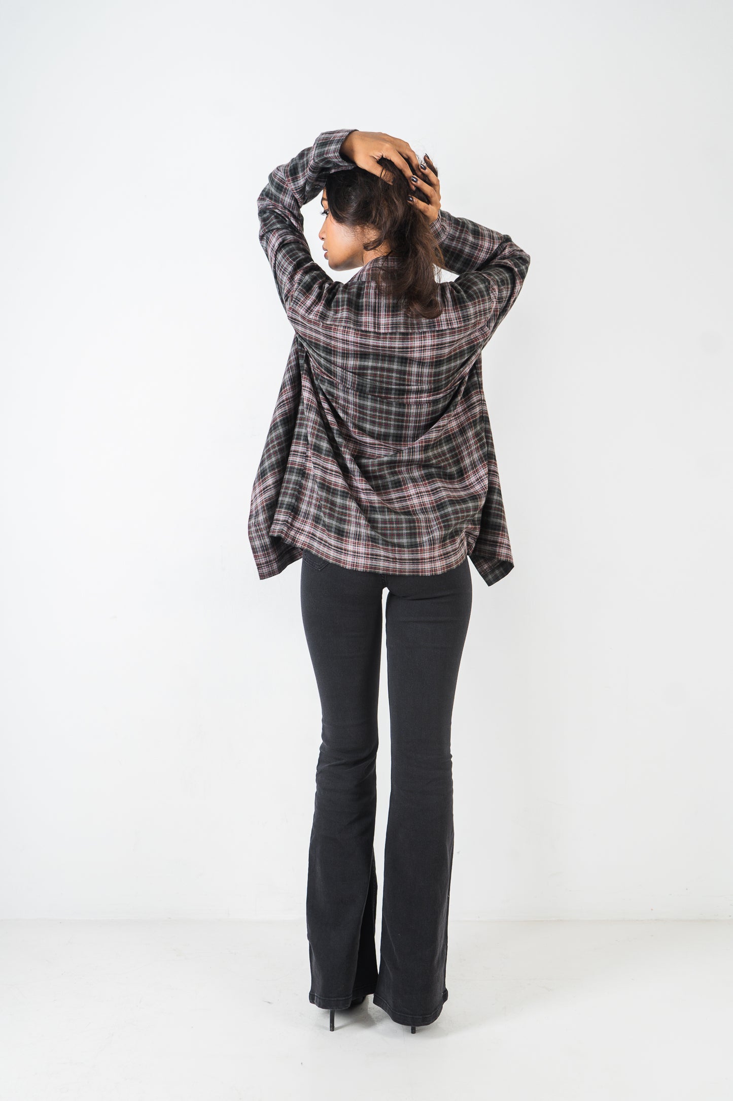 Flannel Shirt - Unisex - Moss & Black