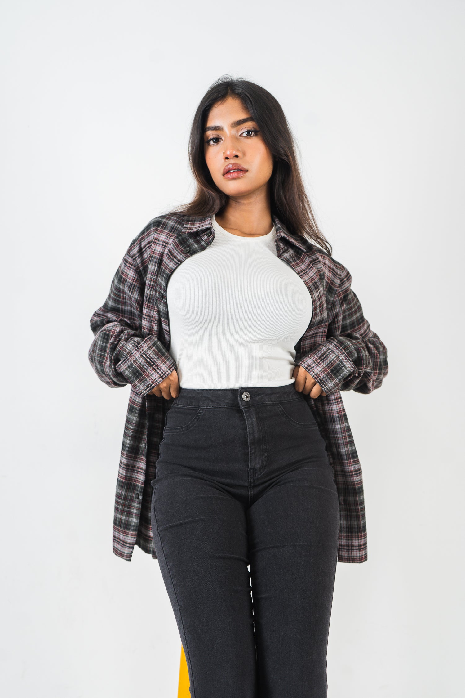 Flannel Shirt - Unisex - Moss & Black