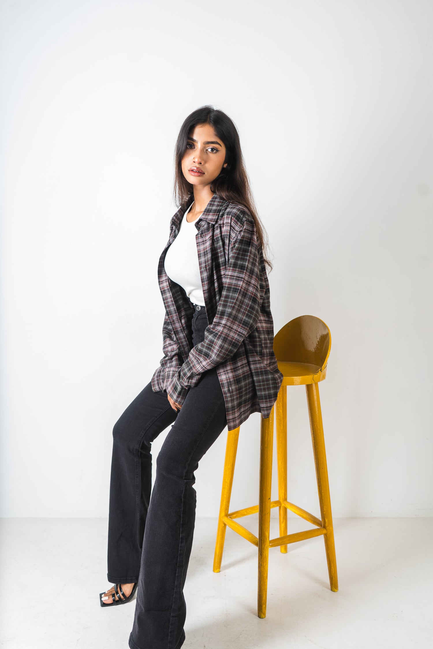 Flannel Shirt - Unisex - Moss & Black