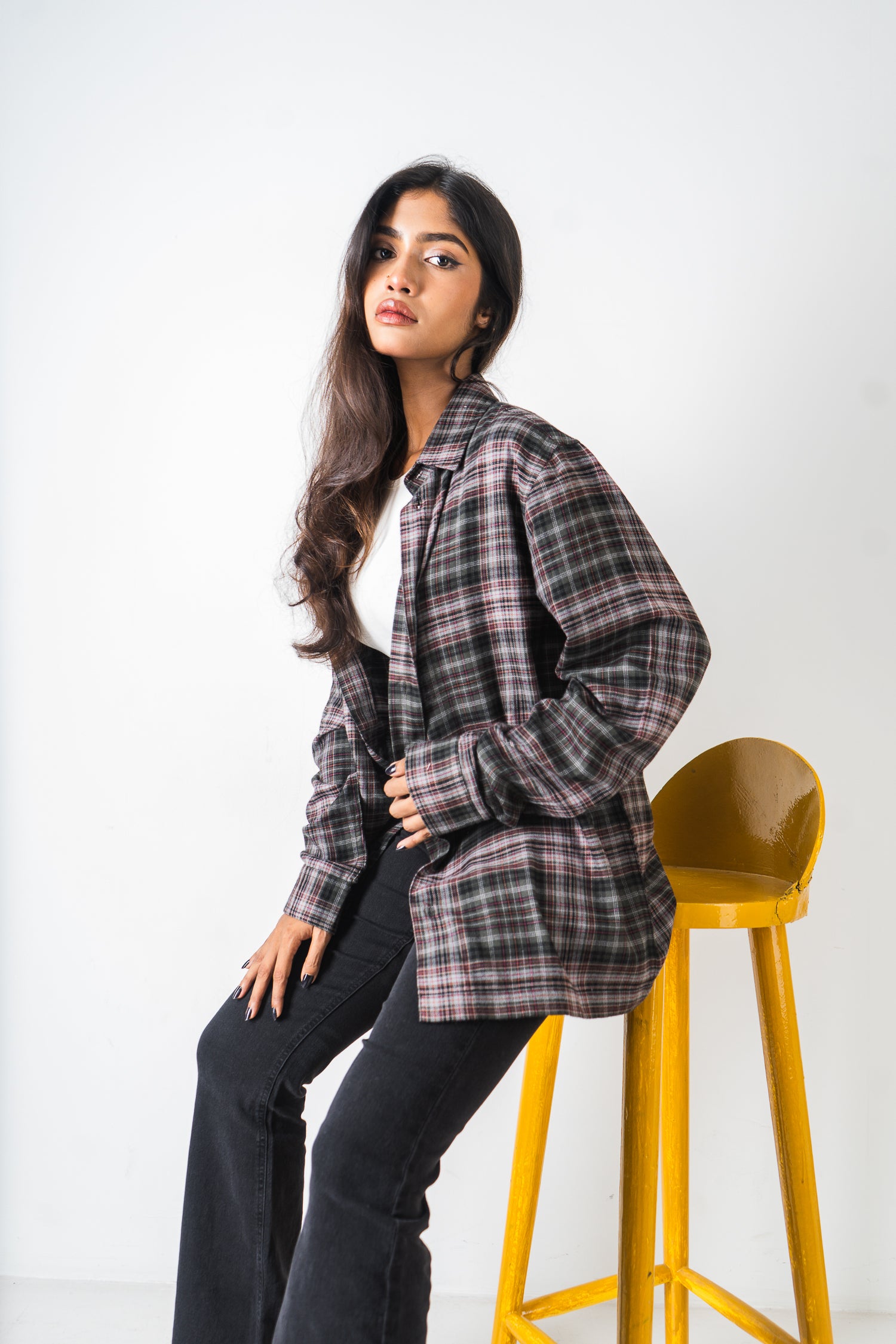 Flannel Shirt - Unisex - Moss & Black