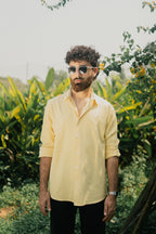 Oxford Shirt for Men - Butter Yellow