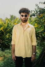 Oxford Shirt for Men - Butter Yellow
