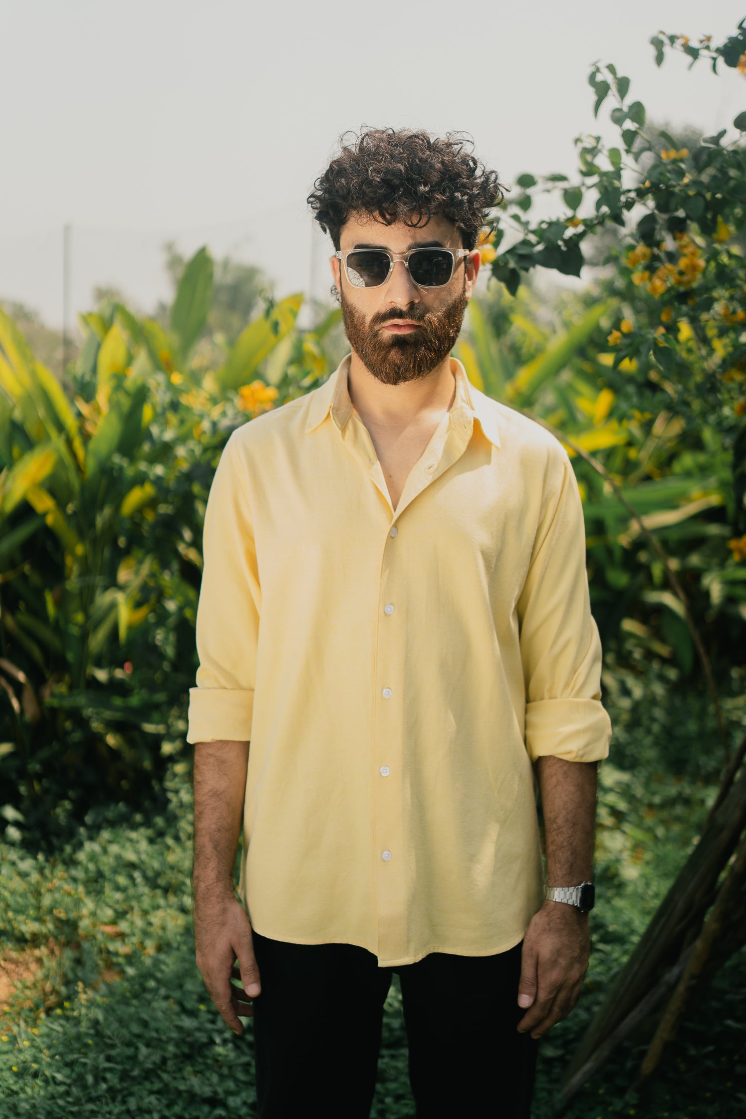 Oxford Shirt for Men - Butter Yellow