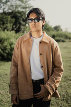 পুরুষদের জন্য কাইরান কোট ডিলাক্স - কালো টেক্সচারযুক্ত