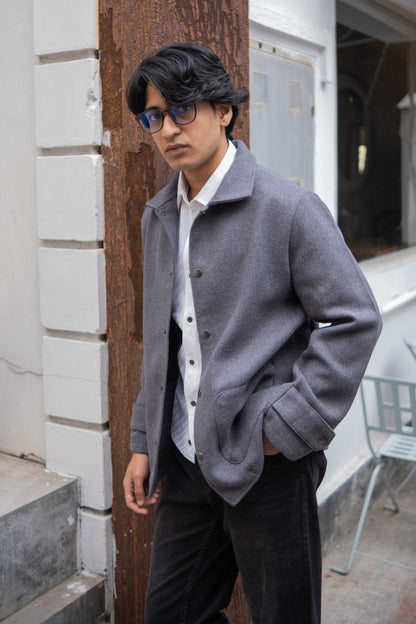Kieran Coat Deluxe for Men - Charcoal Grey
