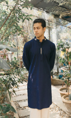 এজরান - ডার্ক অলিভ পাঞ্জাবি 