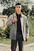 Kieran Coat Deluxe for Men - Light Grey