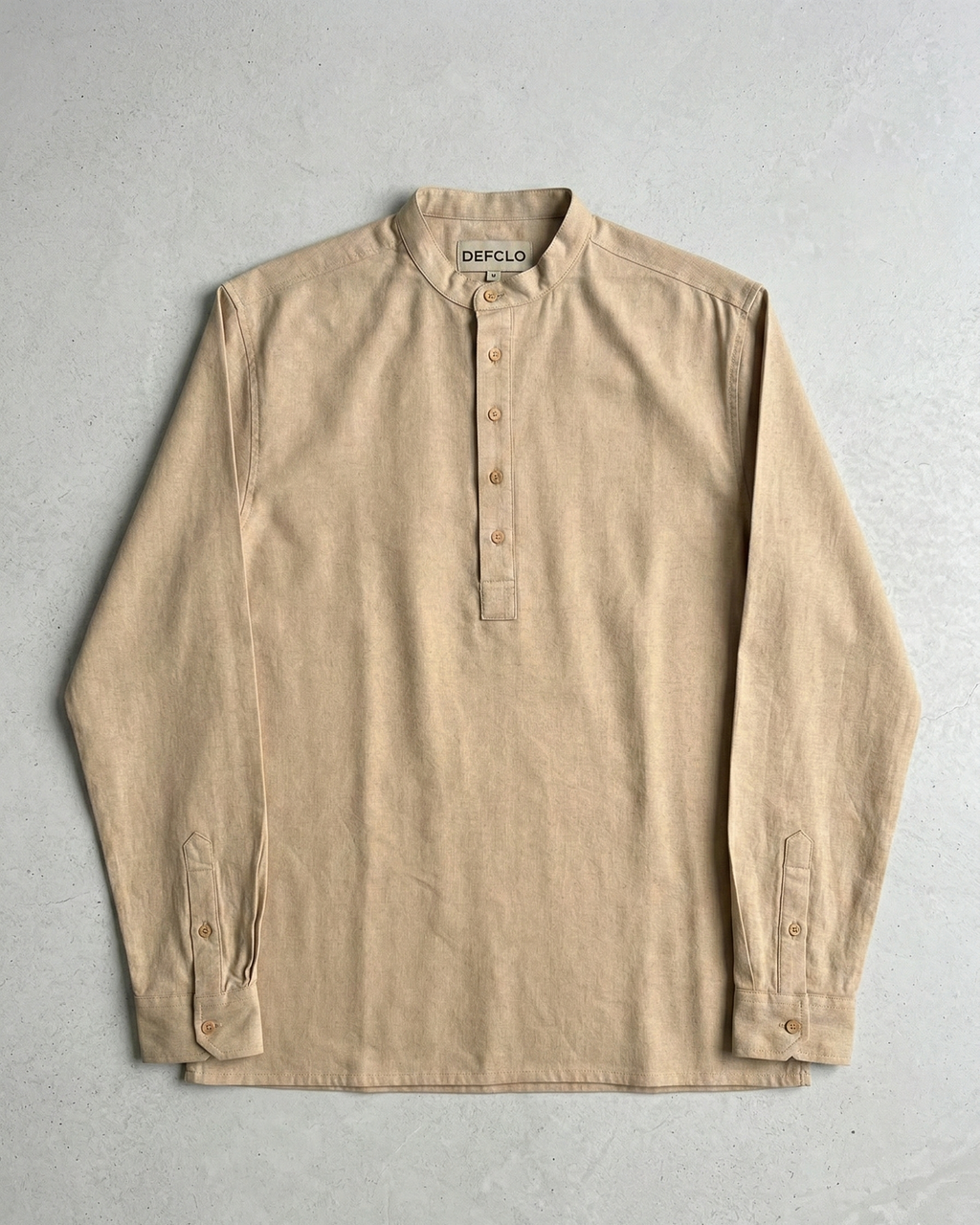 Linen Henley Katua - Beige - Unisex
