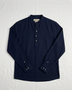 Linen Henley Katua - Deep Navy - Unisex