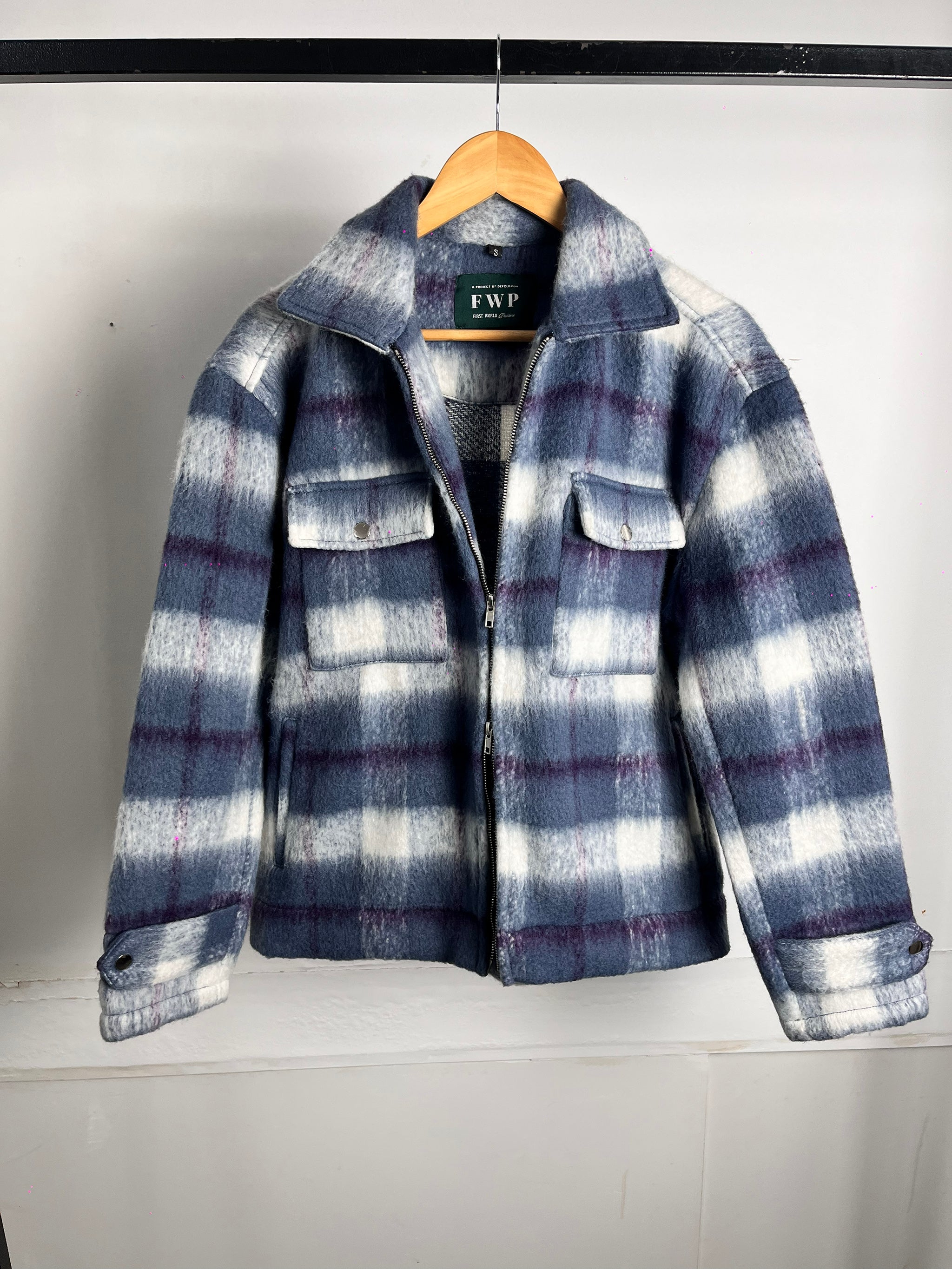 Oslo - Soft Brushed Jacket For Men - Blue