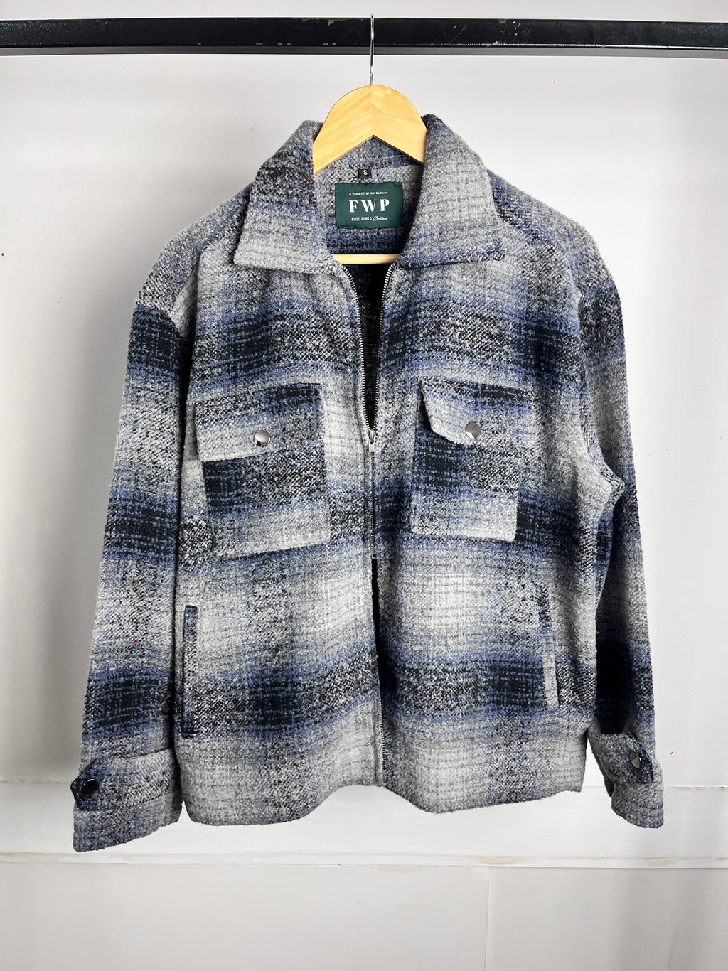 Reykjavík - Weave Textured Jacket For Men - Blue