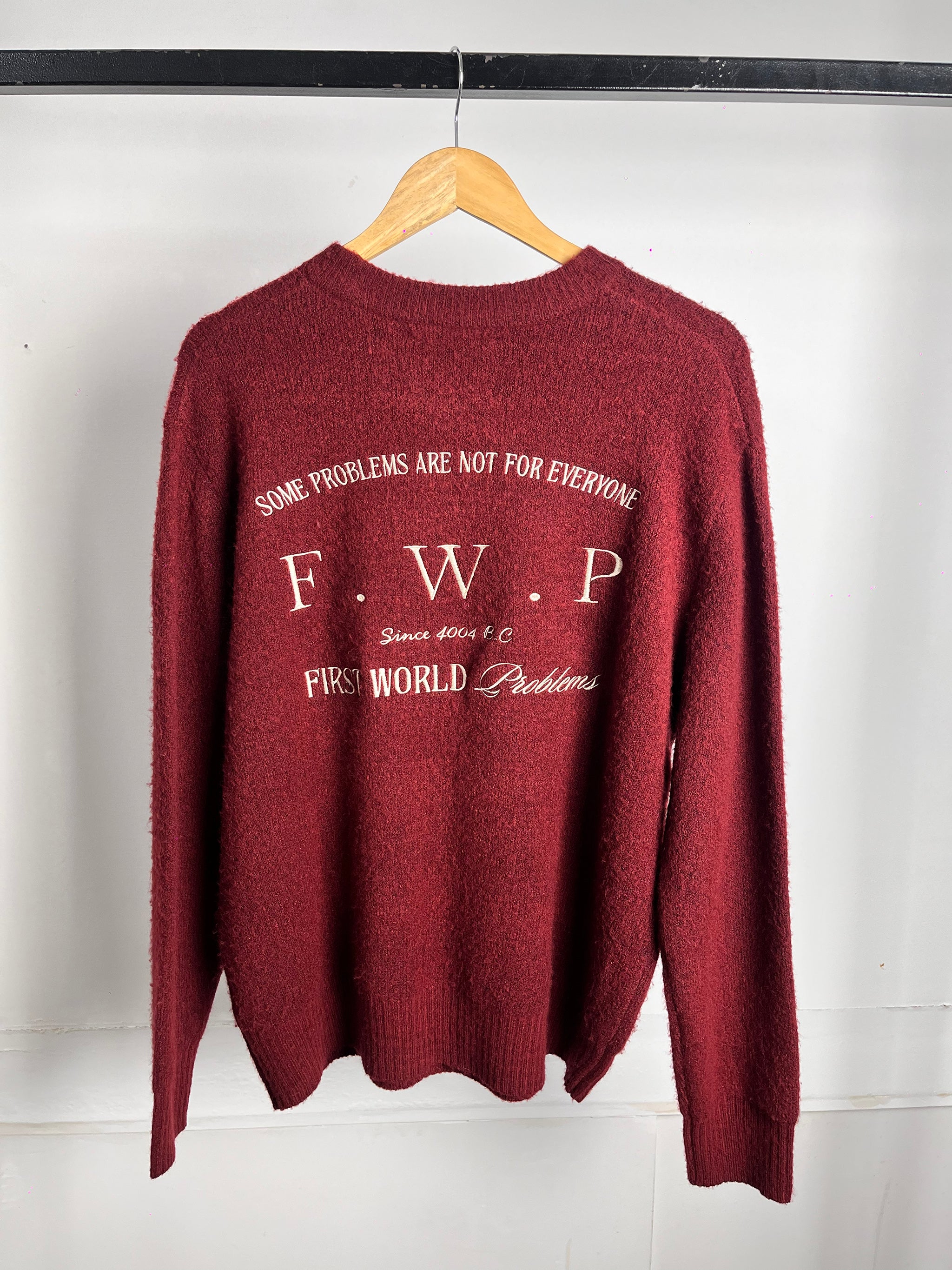 Copenhagen Crimson - FWP Scandi Academy Crew Knit Sweater - Unisex