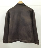 Faux Leather Jacket - Vintage Brown - For Men