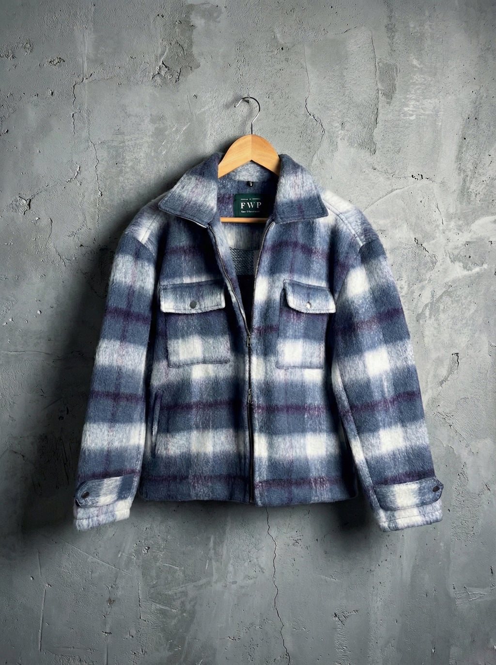 Oslo - Soft Brushed Jacket For Men - Blue