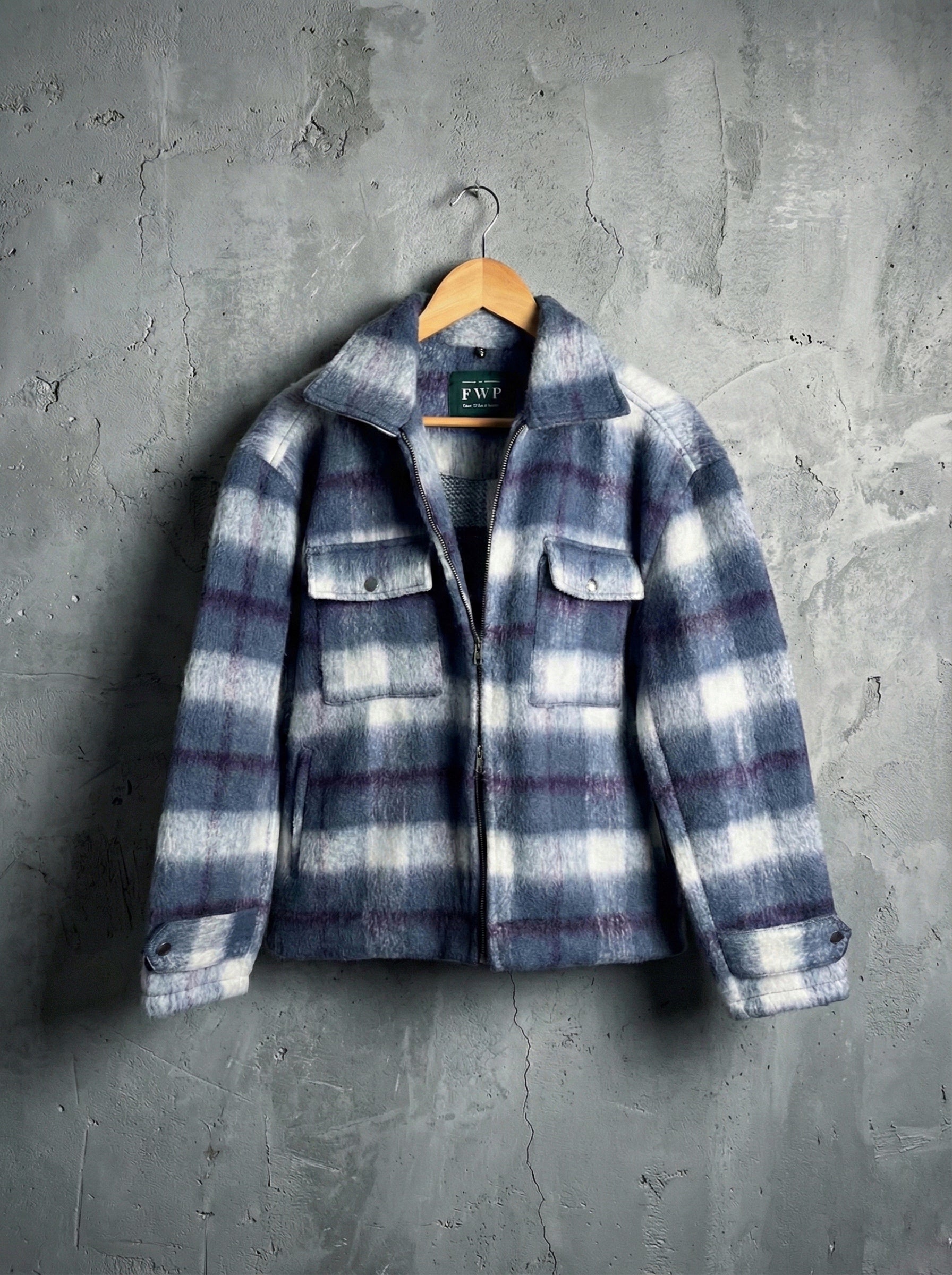 Oslo - Soft Brushed Jacket For Men - Blue