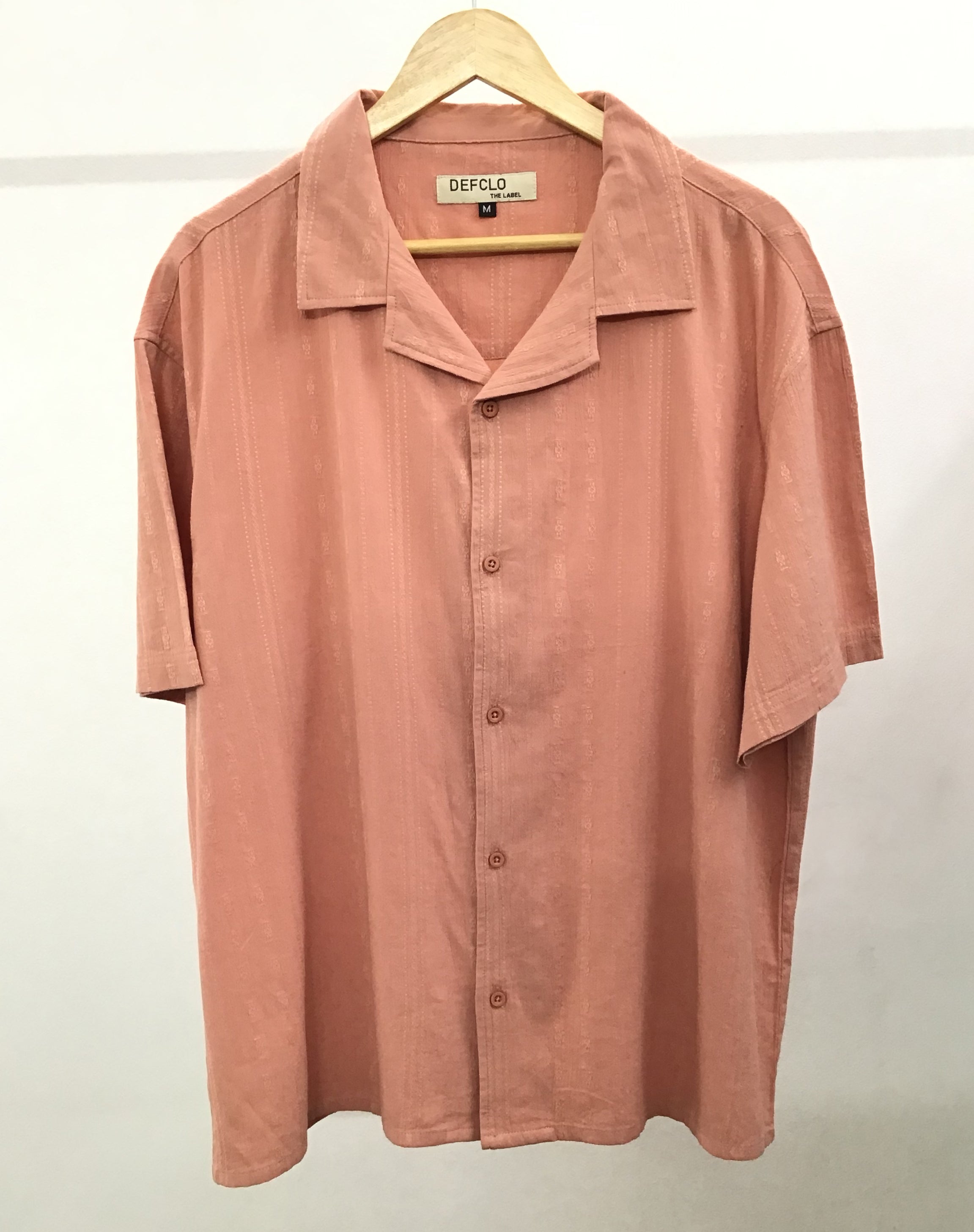 Revere Cuba - Peach Jacquard Cuba - Revere Shirt - Unisex