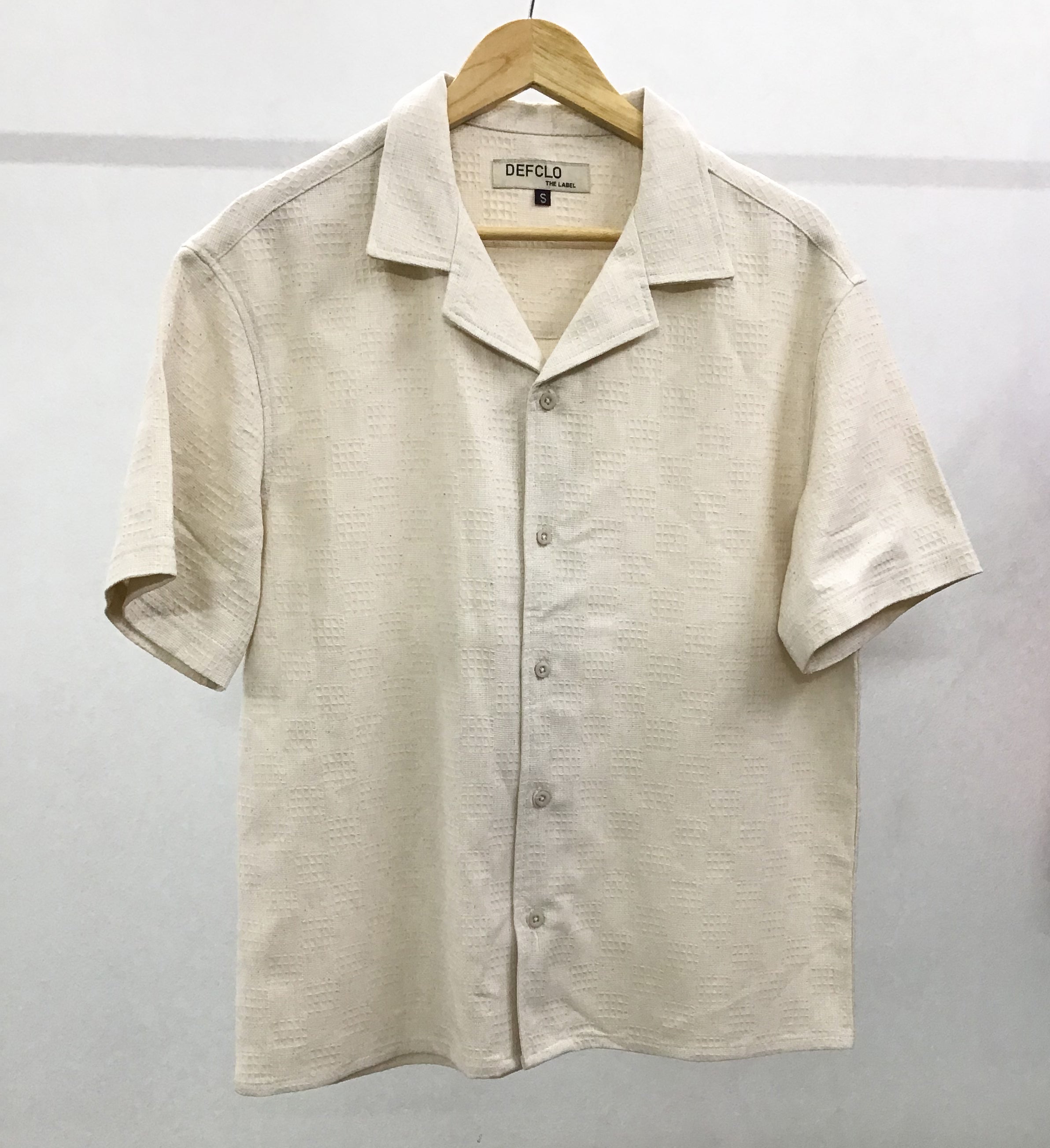 Revere Cuba - Cream Textured Cuba - Revere Shirt - Unisex