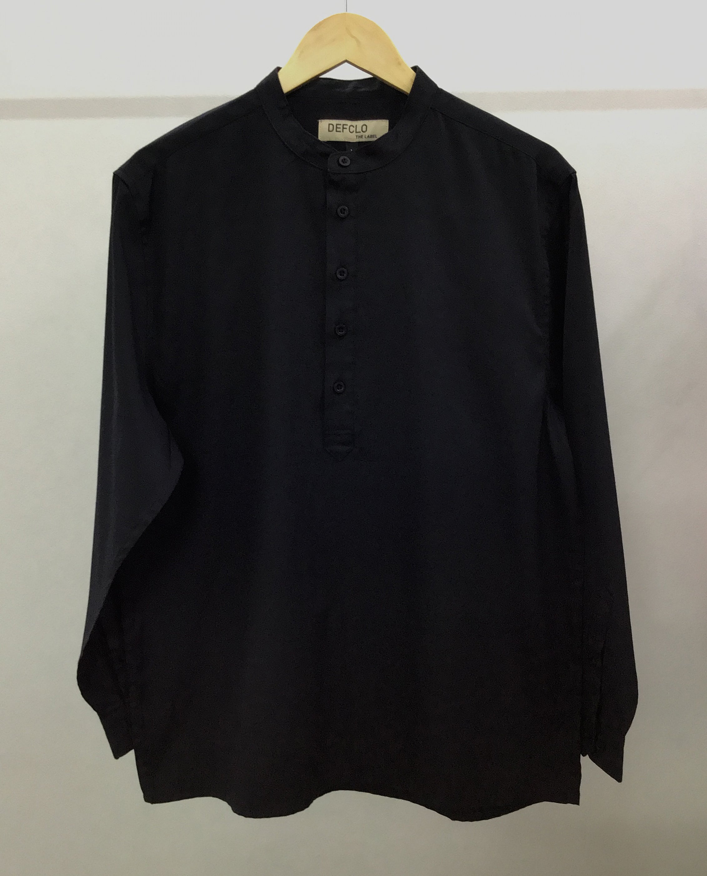 Oxford Henley - Katua - For Men - Black