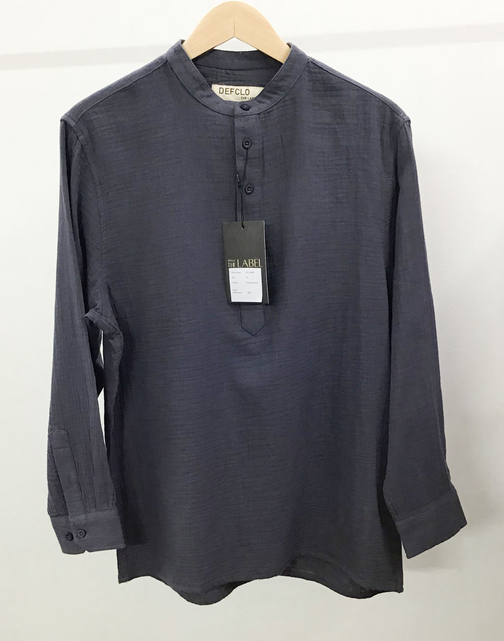 Waffle Henley - Katua - For Men - Charcoal