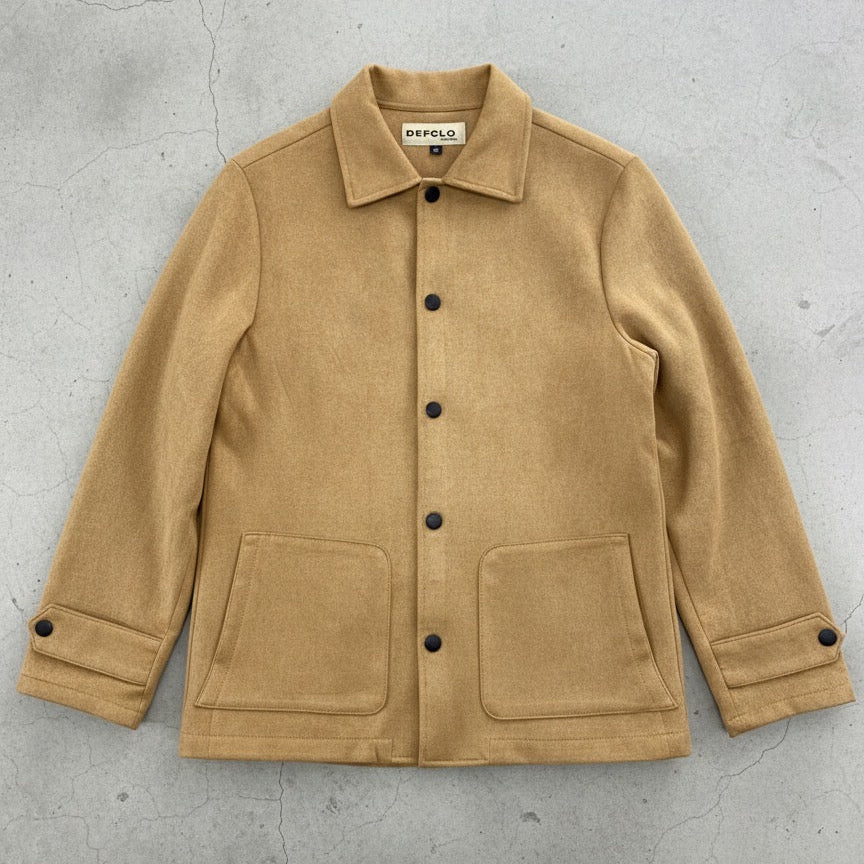Suede Leather Kieran Coat Deluxe - Tan Beige - Unisex