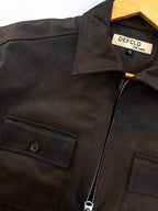 Faux Leather Jacket - Vintage Brown - For Men