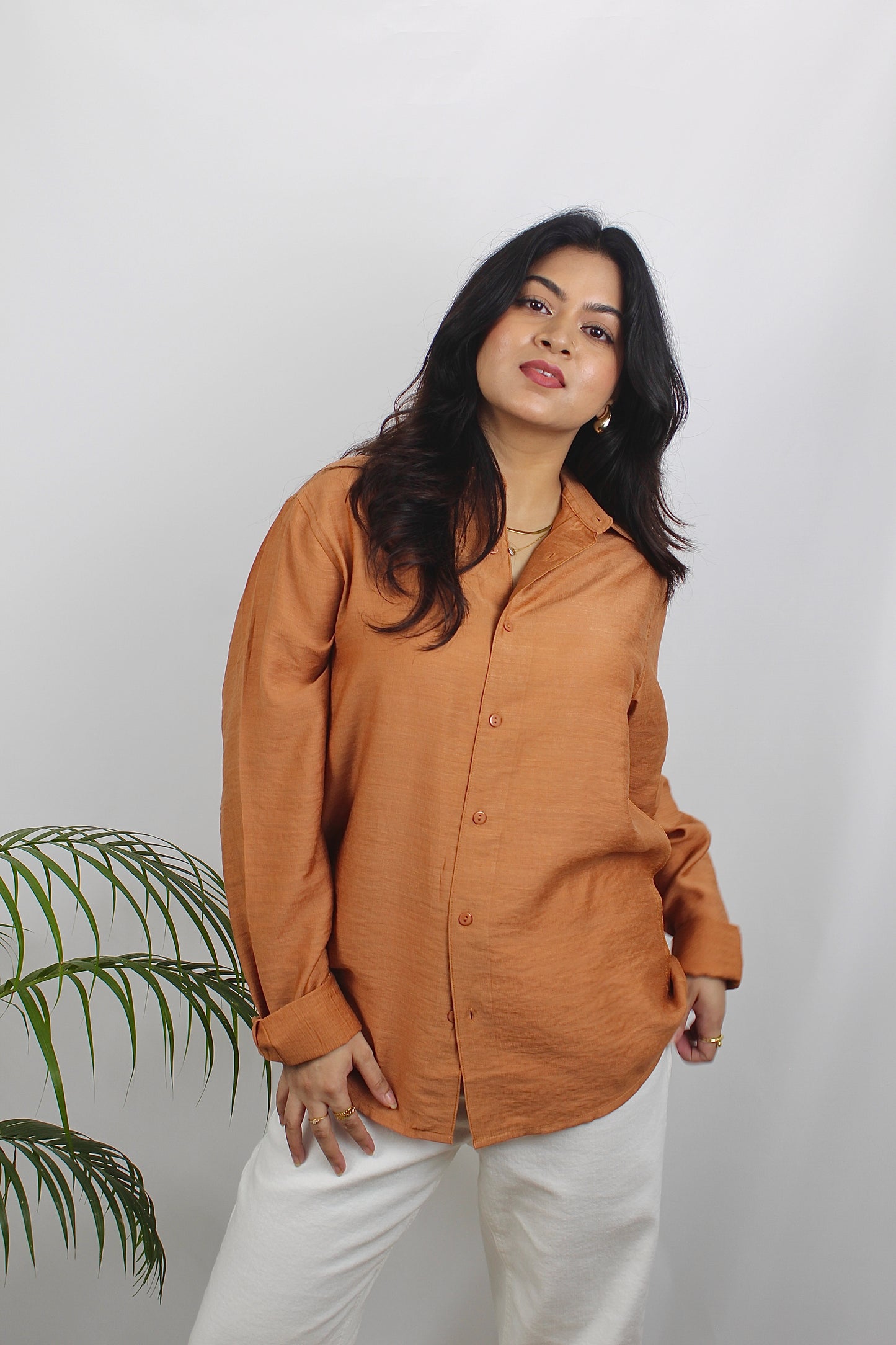 Amber - Relaxed Long Sleeve Shirt - Unisex