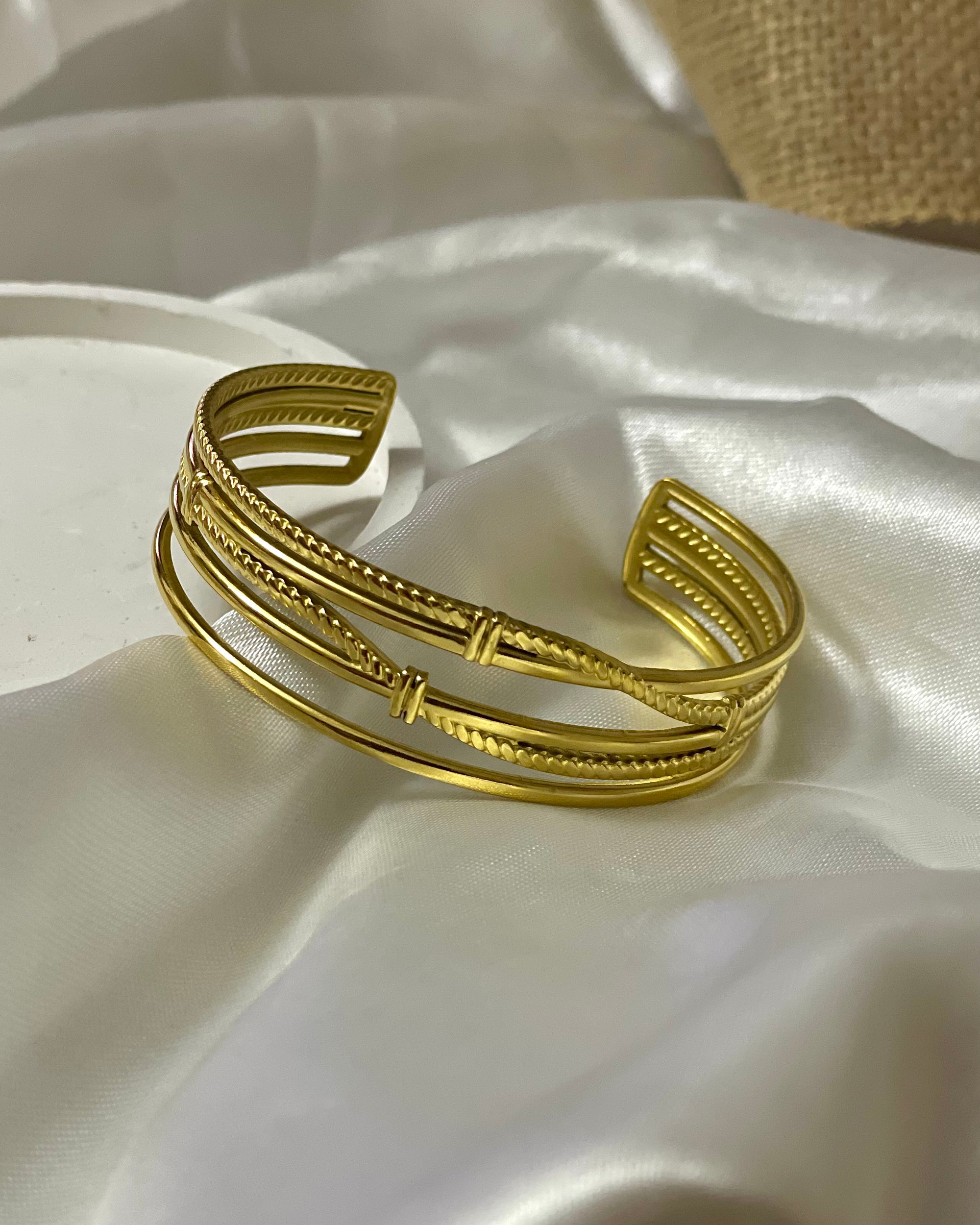 Knotted-Layered Cuff