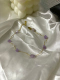 Purple Stone Anklet