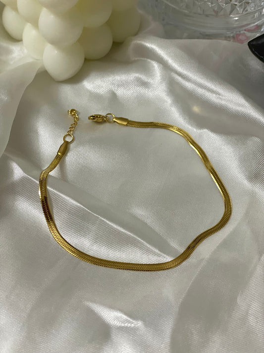 3 mm Herringbone Anklet