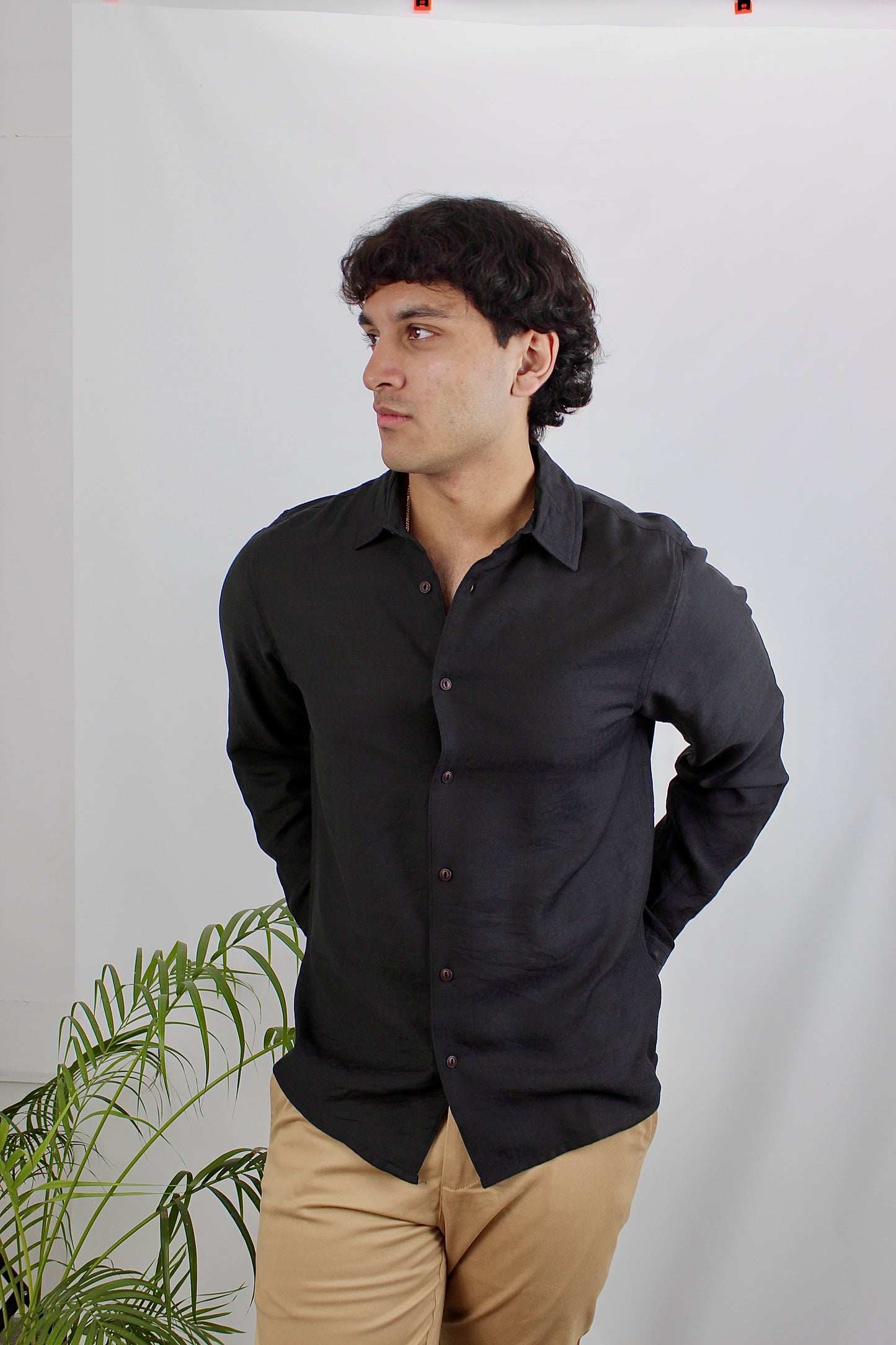 Black Long Sleeve Shirt For Men