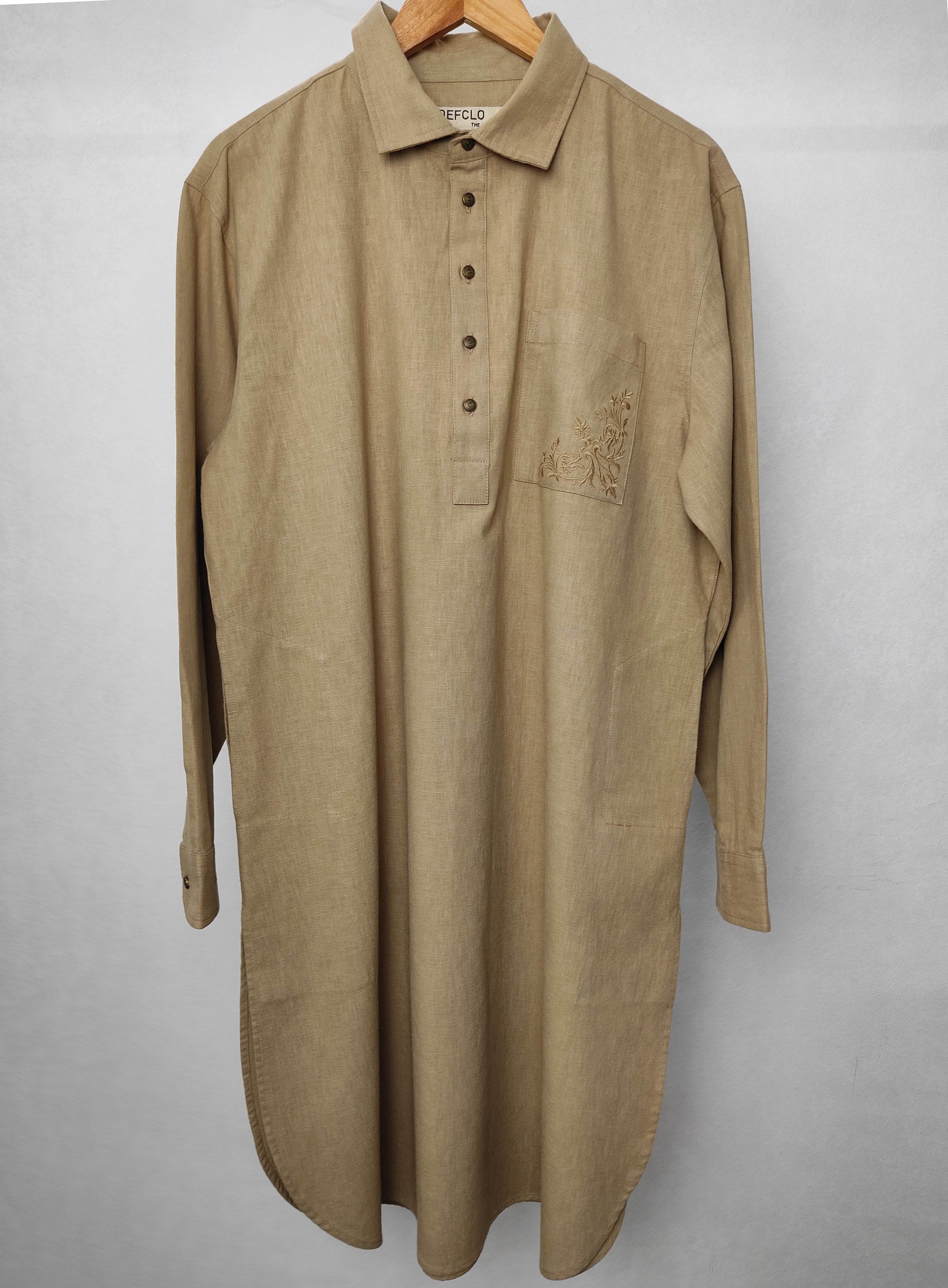 Areez - Warm Sand Embroidered Kabli